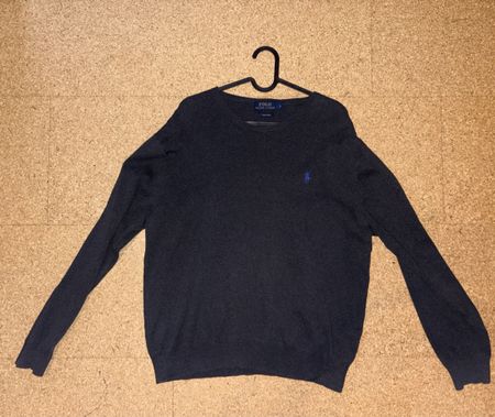 Polo Ralph Lauren Pullover Pima Cotton, Anthrazit, Grösse L
