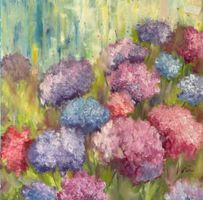 Blumen, Original Kunstwerk, Öl 80x80