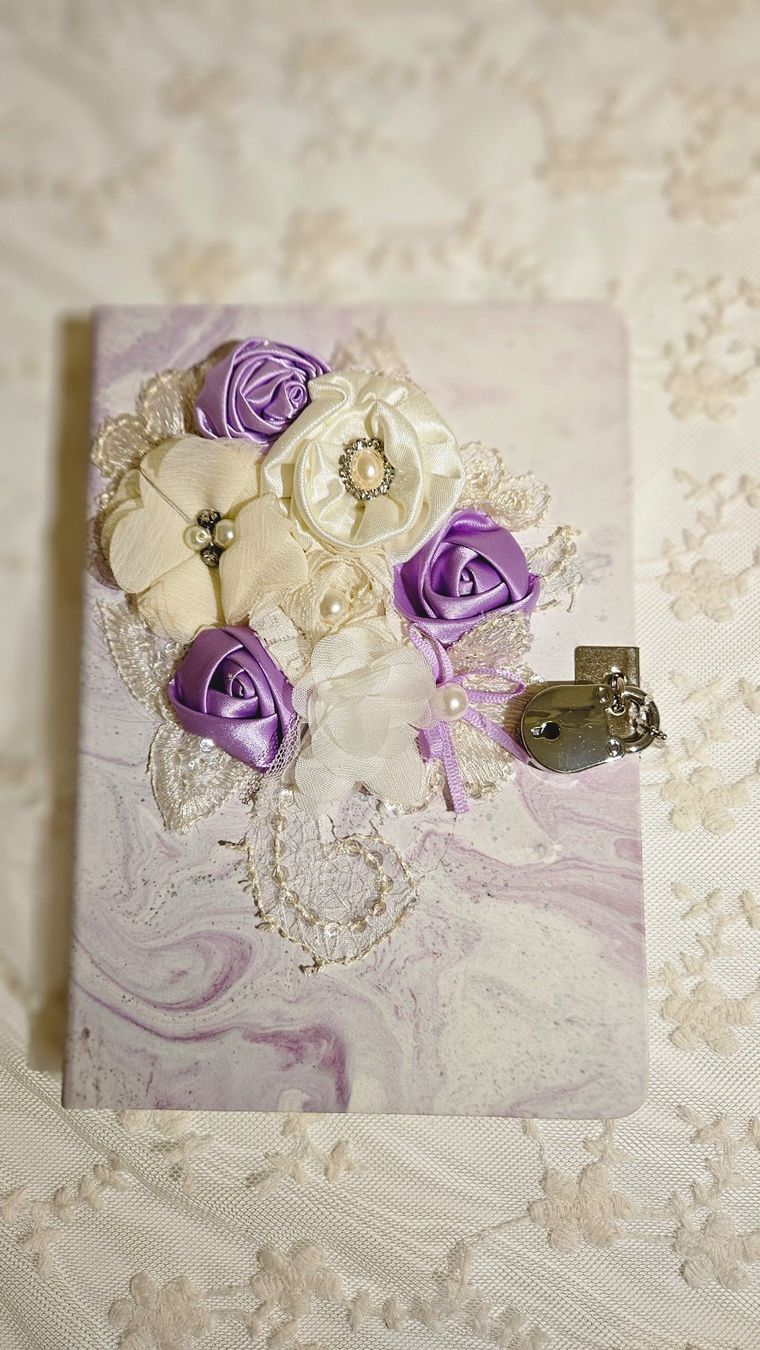 Schreibblöcke: Notizbuch Tagebuch Shabby Chic Bulletjournal Spitze – Neu und originalverpackt aus Gossau ZH von Goes05
