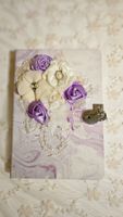 Notizbuch Tagebuch Shabby Chic Bulletjournal Spitze