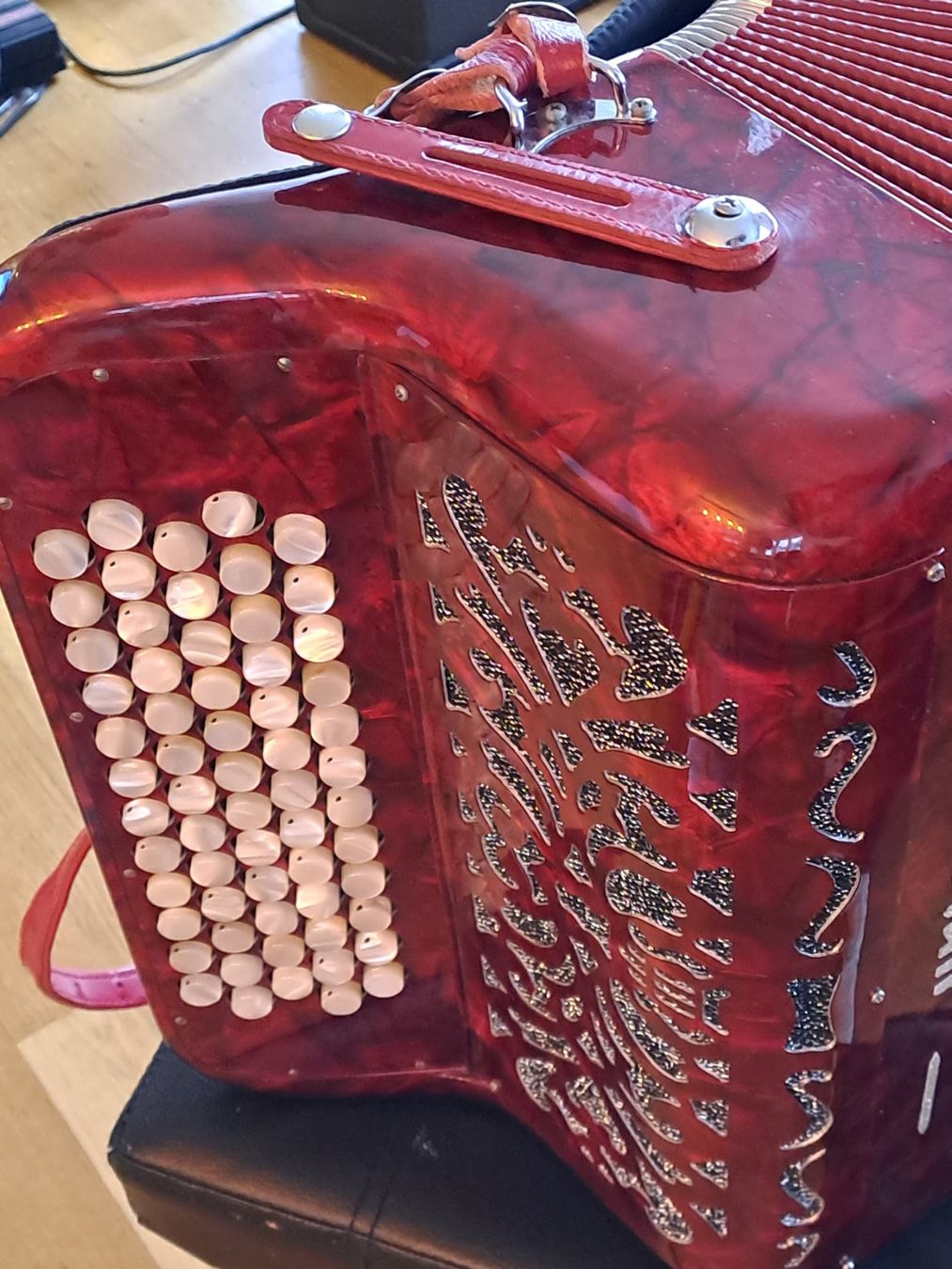 Strumenti musicali: Handorgel, chromatisch,Harry Pauli,Junior,  rot – Usato da Wislikofen venduto da beatriceelias 6