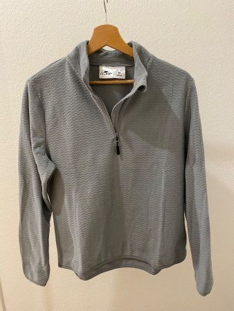 Crane Pullover Fleece-Optik grau Gr. M (40/42)