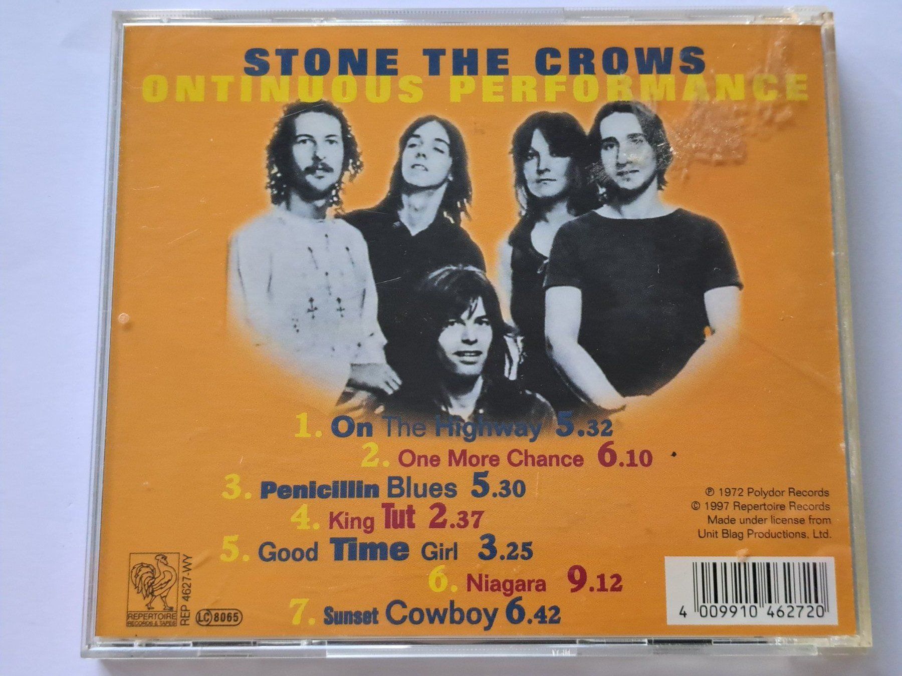 CD: CD Stone The Crows – Ontinuous Performance – Usato da Pully venduto da bro_n52j 1