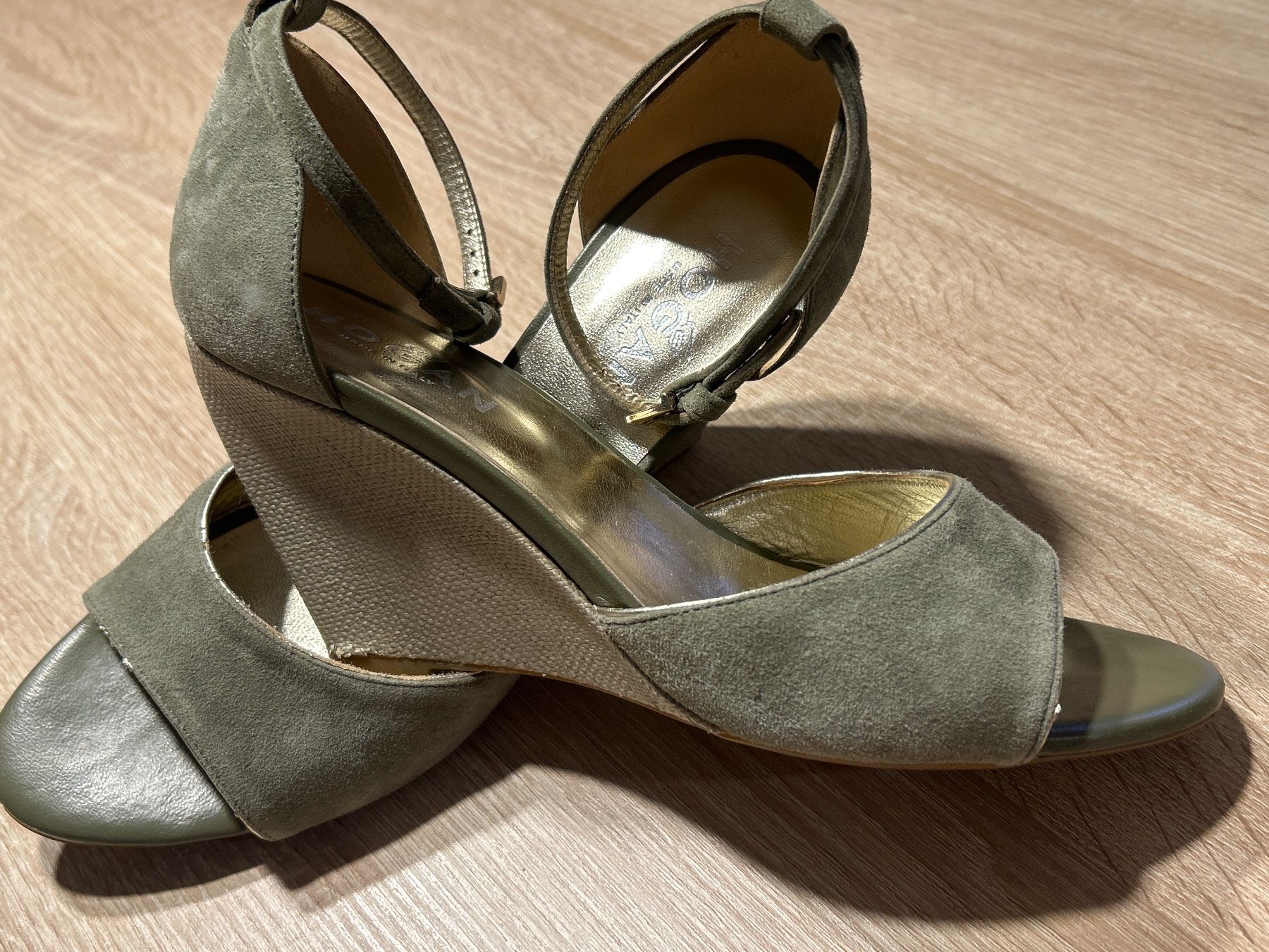 Hogan Scarpe da donna: Sandalen olive mit Keilabsatz von Hogan – Usato da Brunnen venduto da Nala2929 4