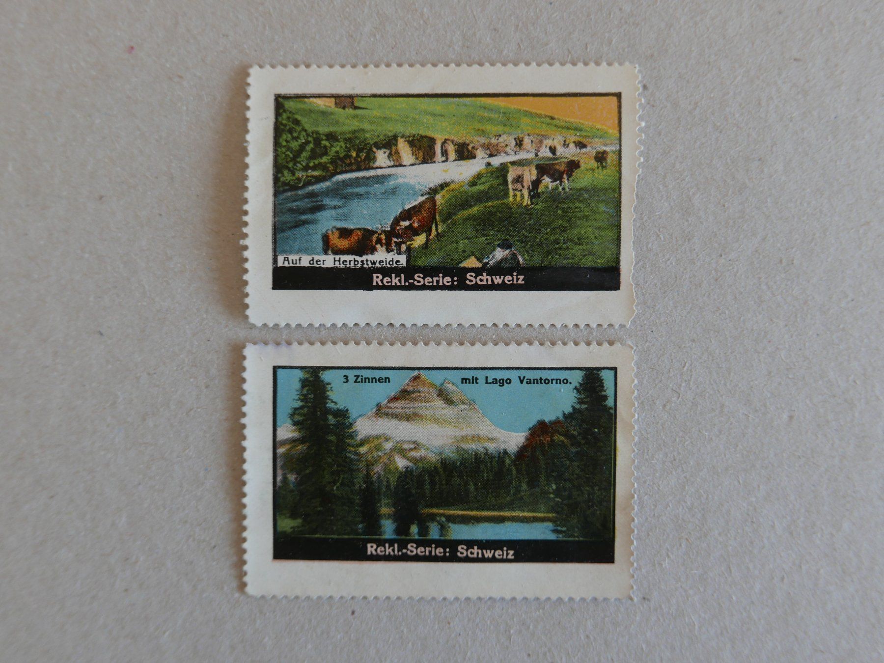 Carte collezionabili: REKLAMEMARKEN SAMMELBILDCHEN SERIE SCHWEIZ – Usato da Balgach venduto da Zwischenraum 3