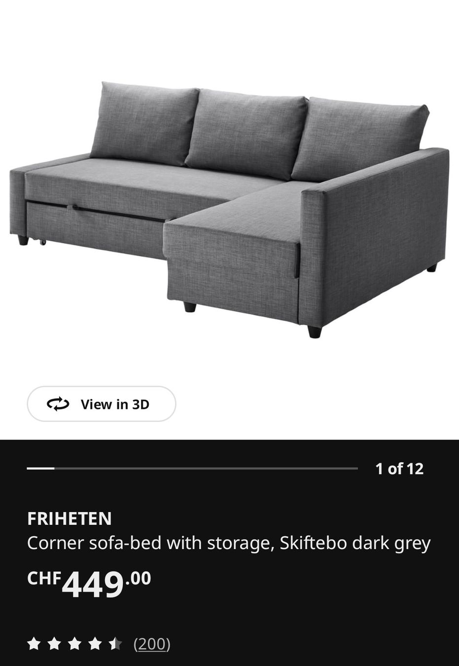 Ikea Sofas: IKEA Friheten Sofa grau gebraucht – Gebraucht aus Walde AG von hug_n6v5 3