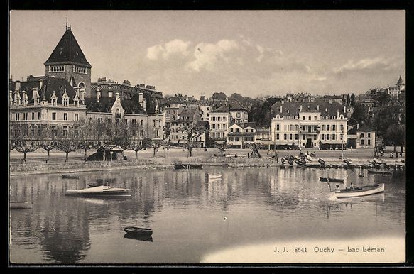 Cartoline postali: AK Ouchy /Lac Léman, Panorama – Usato da Berlin venduto da bartko-reher