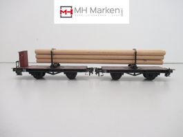 Trix-Express 3443 2-teiliger Holztransportwagen DC 3-Leiter