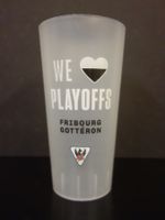 Trinkbecher FRIBOURG GOTTERON Glas Becher CARDINAL PLAYOFFS
