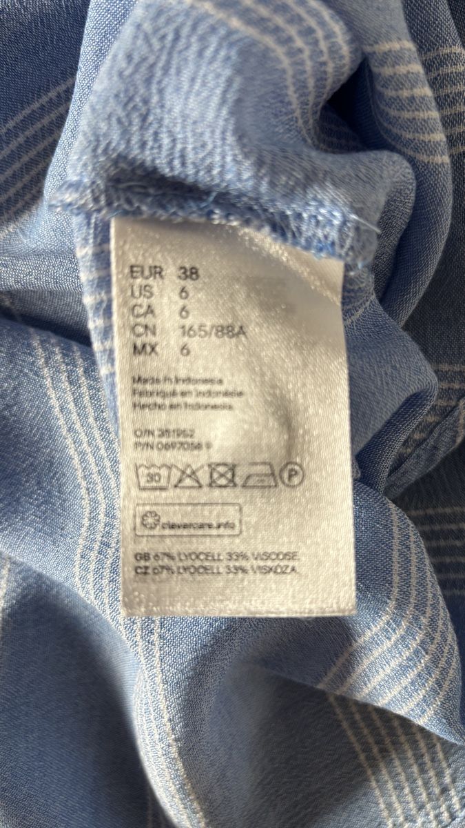 H&M Camicette: Hemd, hell blau gestreift, gr. 38 – Nuovo (secondo la descrizione) da Vilters venduto da Sidsel_M 3