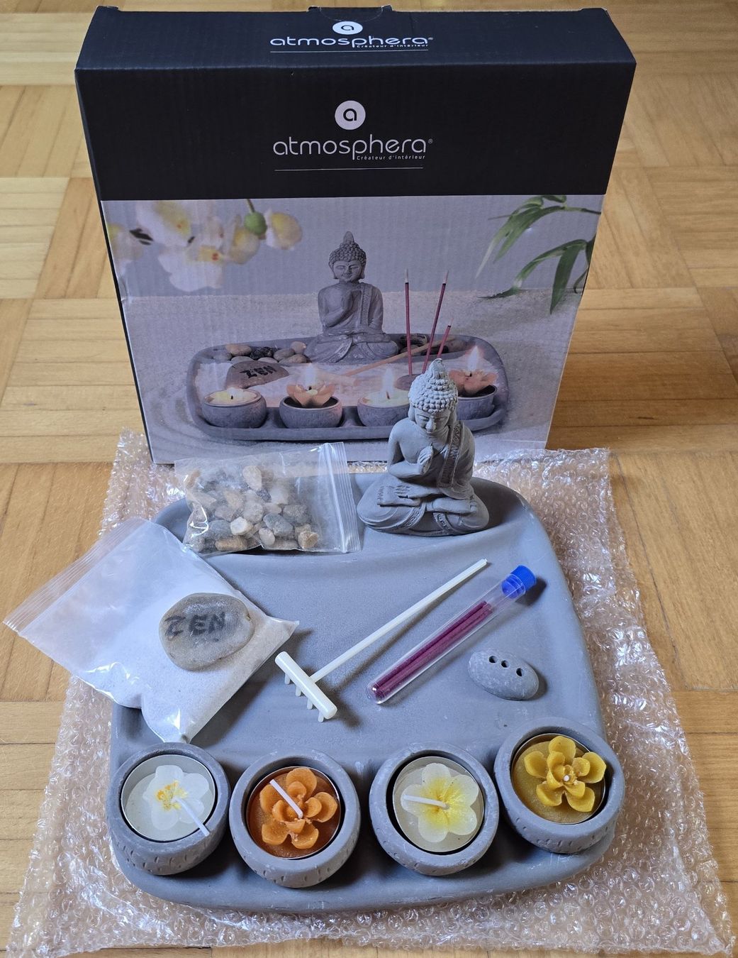 Toutes les décorations: Miniatur-Zen-Garten "Atmosphera" mit Buddha – Neuf avec emballage d'origine à Froideville par xXSebastienXx