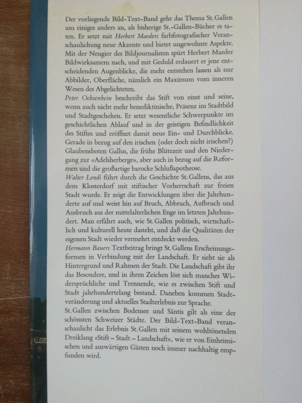 Libri: Herbert Maeder; St. Gallen   ` – Usato da Zürich venduto da Tolima194 2