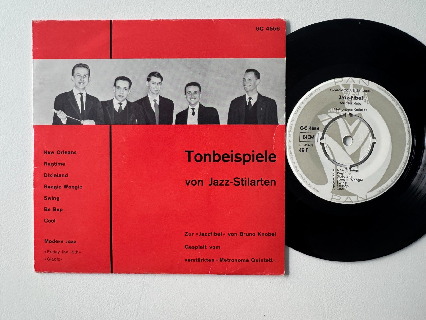 Libri: METRONOME Quintet - Jazzfibel - mit 7" – Usato da Basel venduto da Kornblumen 1