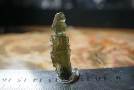 Moldavit Tropfenform 42mmx 13mm     Rarität