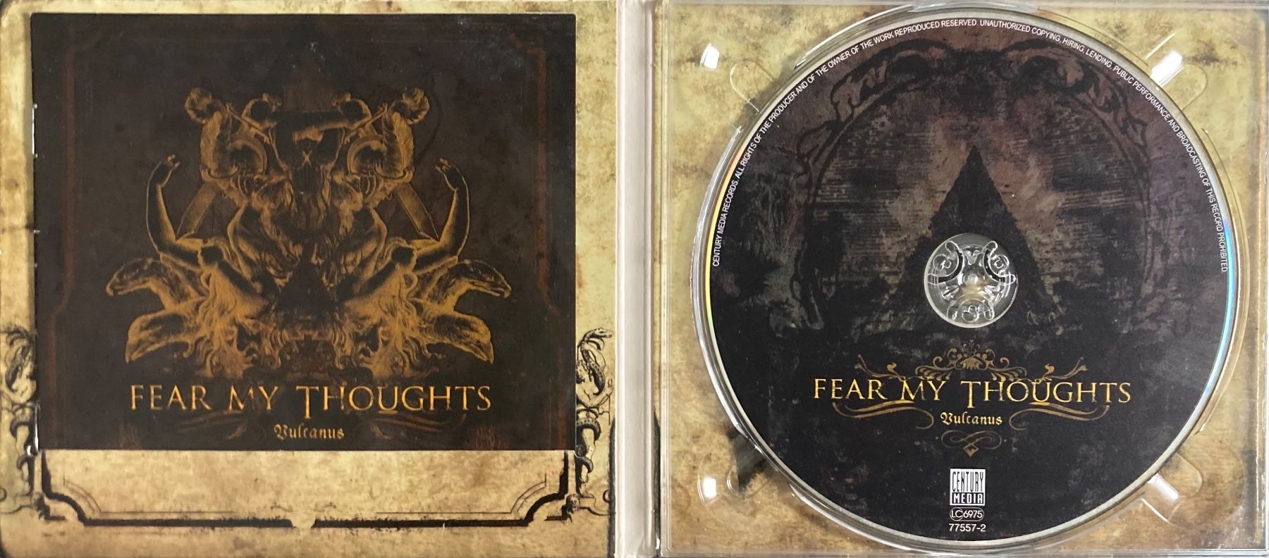 CD: FEAR MY THOUGTS - VULCANUS – Usato da Poliez-Pittet venduto da Newtown-Records 2