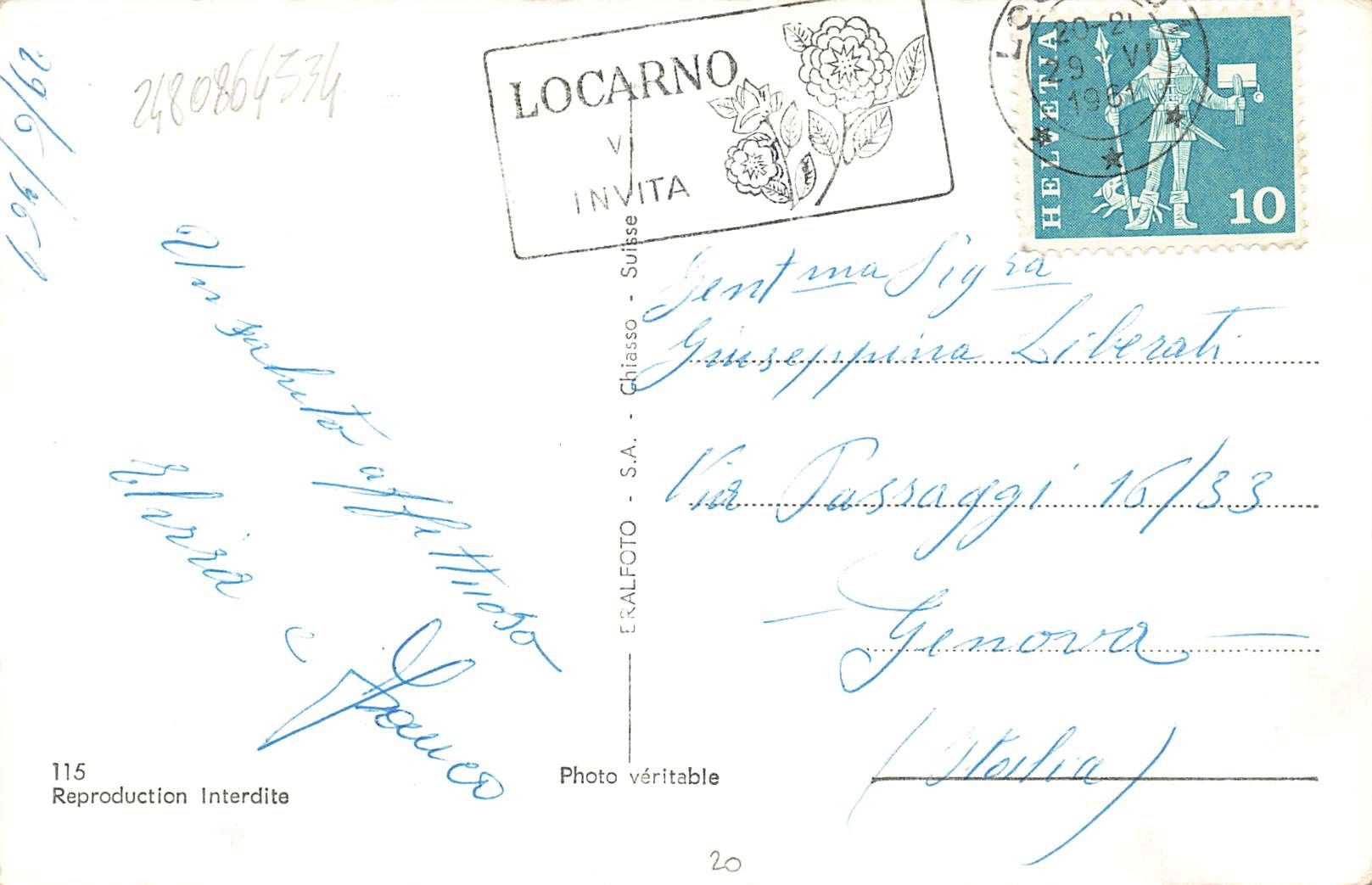 Ansichtskarten: Bellinzona TI – Gebraucht aus Biasca von Blenio71 1