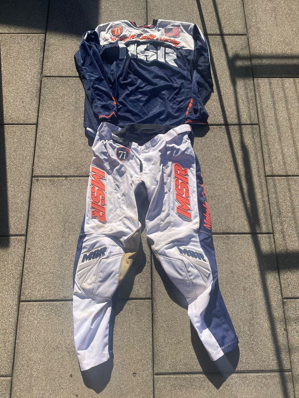 Lotti di vestiti: Enduro Moto Cross Combo Malcom Smith blau weiss – Usato da Schübelbach venduto da markusae 1
