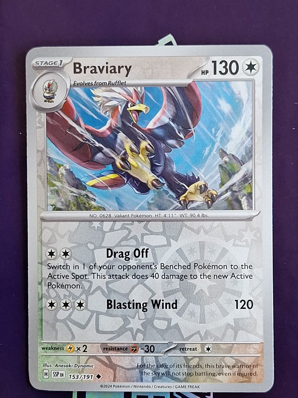 Pokémon Carte collezionabili: Braviary - Reverse Holo - Pokemon Surging Sparks – Usato da Altstätten SG venduto da GGsGameshop