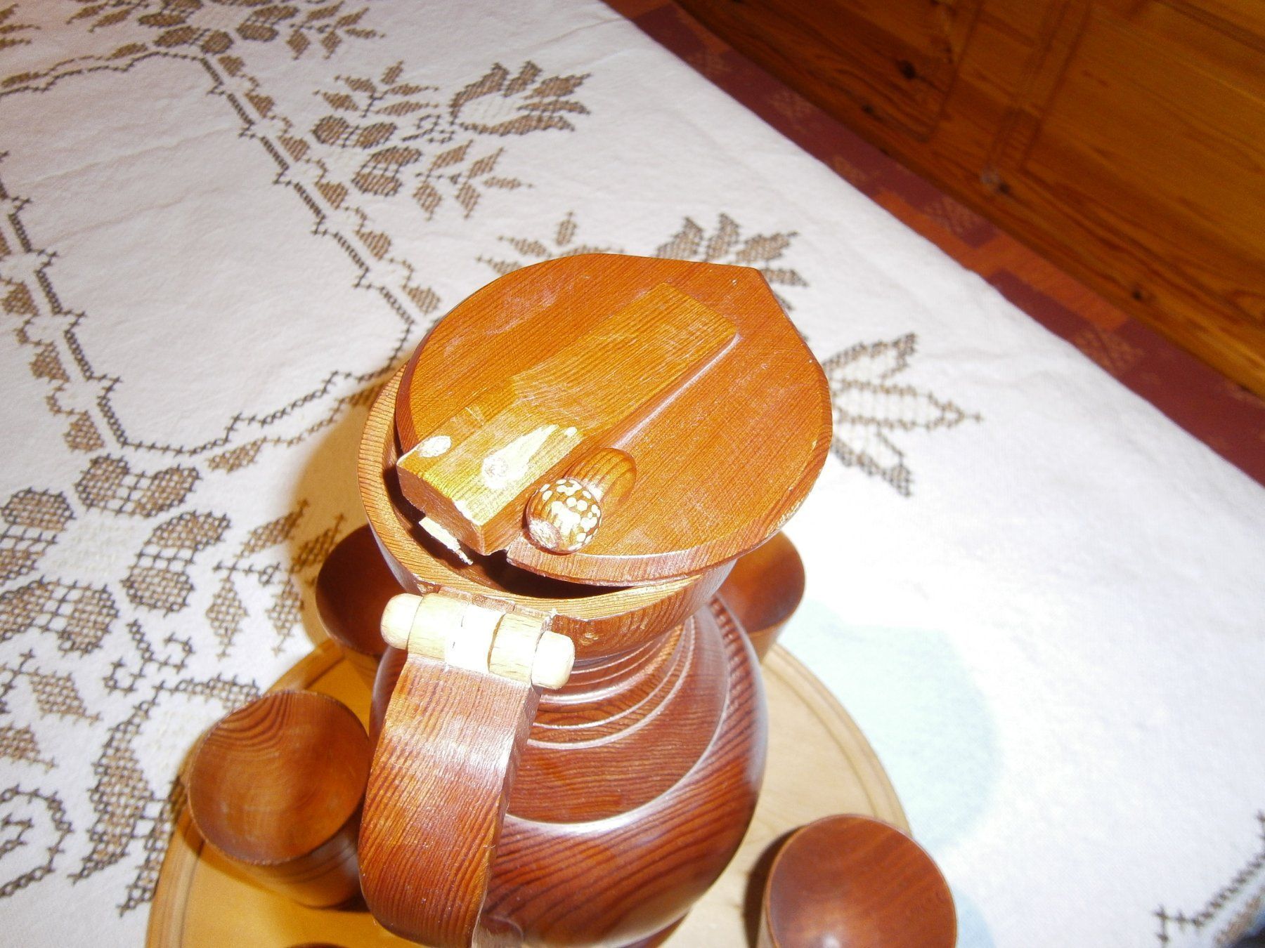 Xilografie: antike Walliserkanne – Usato da Schwarzenburg venduto da lore09 2
