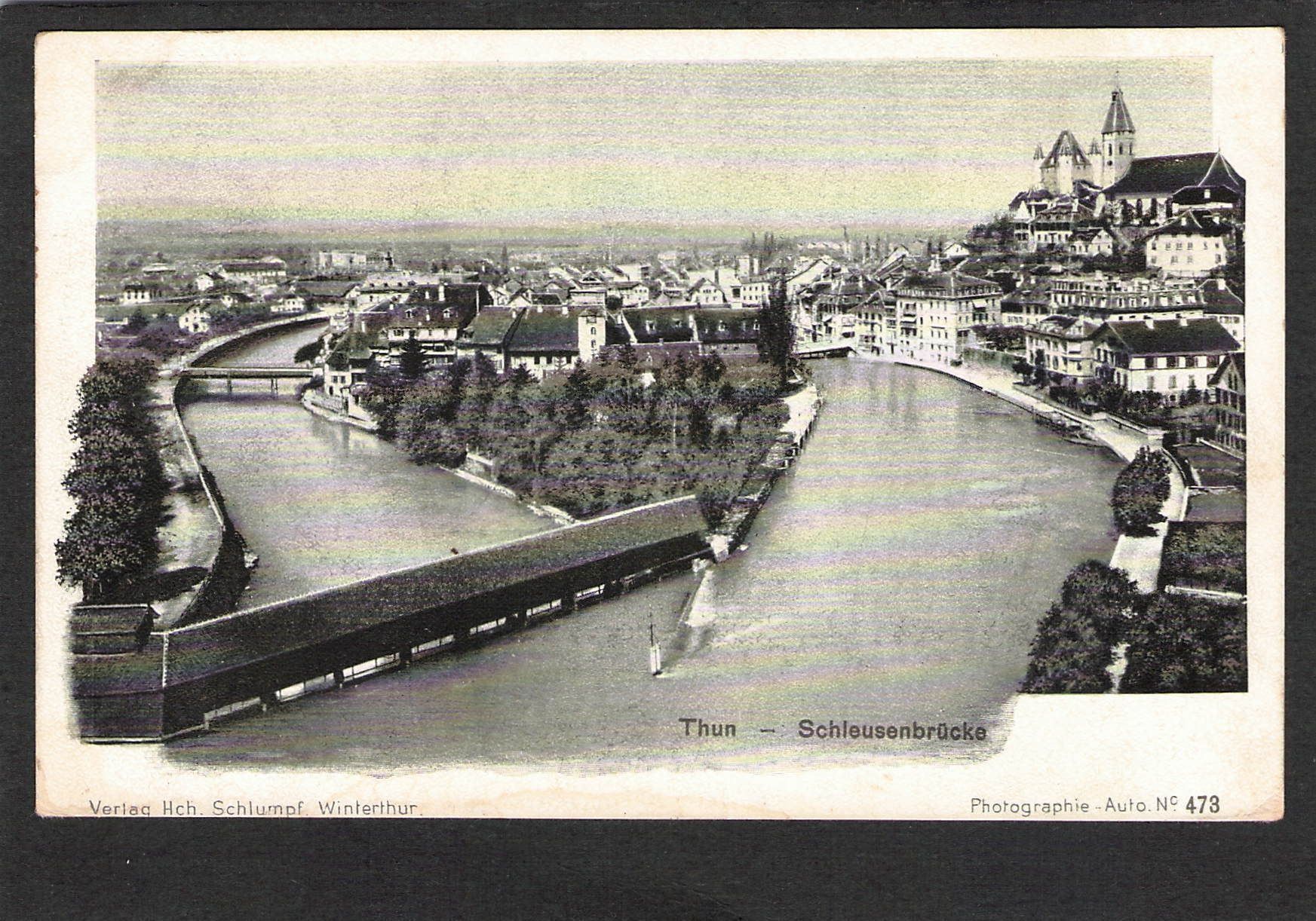 Cartoline postali: AK/BE Thun Schleusenbrücke – Usato da Reichenburg venduto da Pipo-67