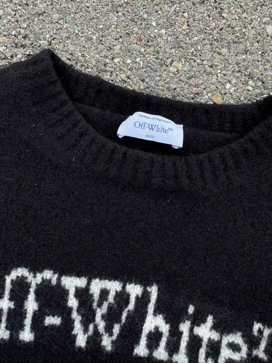 Off-White Maglioni & Felpe: Original Off-White Wool Knit Sweater Black Fits M – Usato da Effretikon venduto da rus_2l2p 3