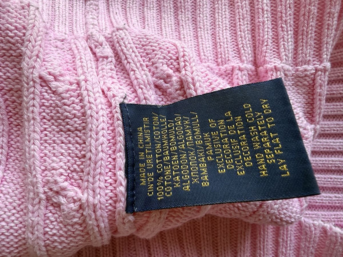 Ralph Lauren Maglioni & Felpe: Ralph Lauren Pullover rosa Zopfmuster S v Ausschnitt  – Usato da Staad SG venduto da Chirrari 3