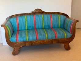 Renoviertes Biedermeiersofa, Designerstück