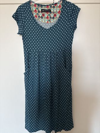 Moshiki Kleid blau mit Muster Grösse M guter Zustand