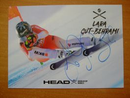 LARA GUT-BEHRAMI (CH)  AUTOGRAMMKARTE
