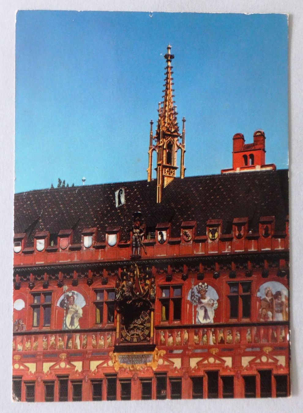 Ansichtskarten: Basel - Uhr am Rathaus – Defekt aus Fétigny von Billy2miny