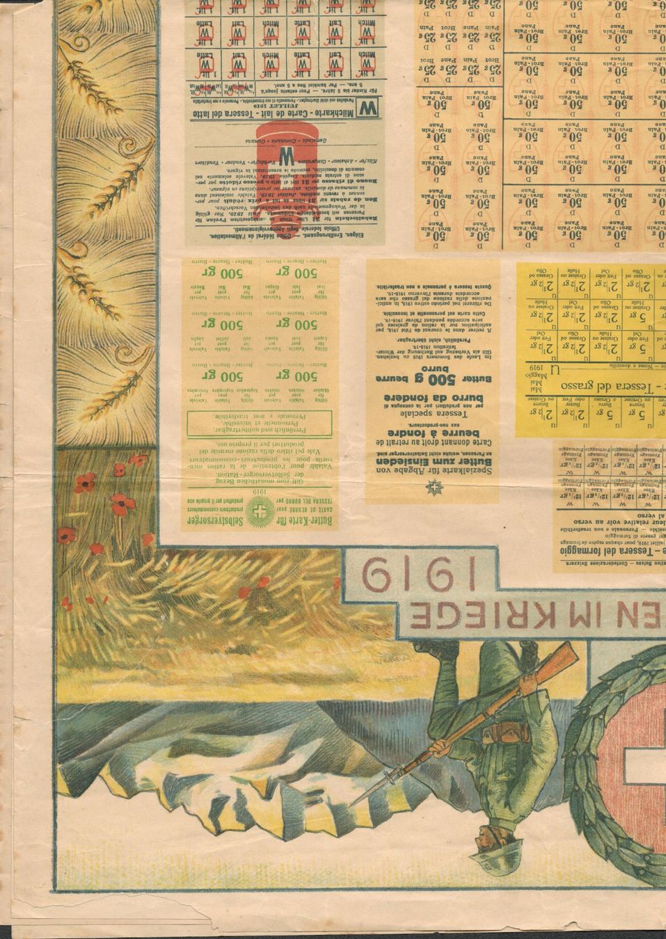 Foto & Immagini: Rationenkarte 1914 - 1919, Plakat – Usato da Wettingen venduto da Jodokandrea 2