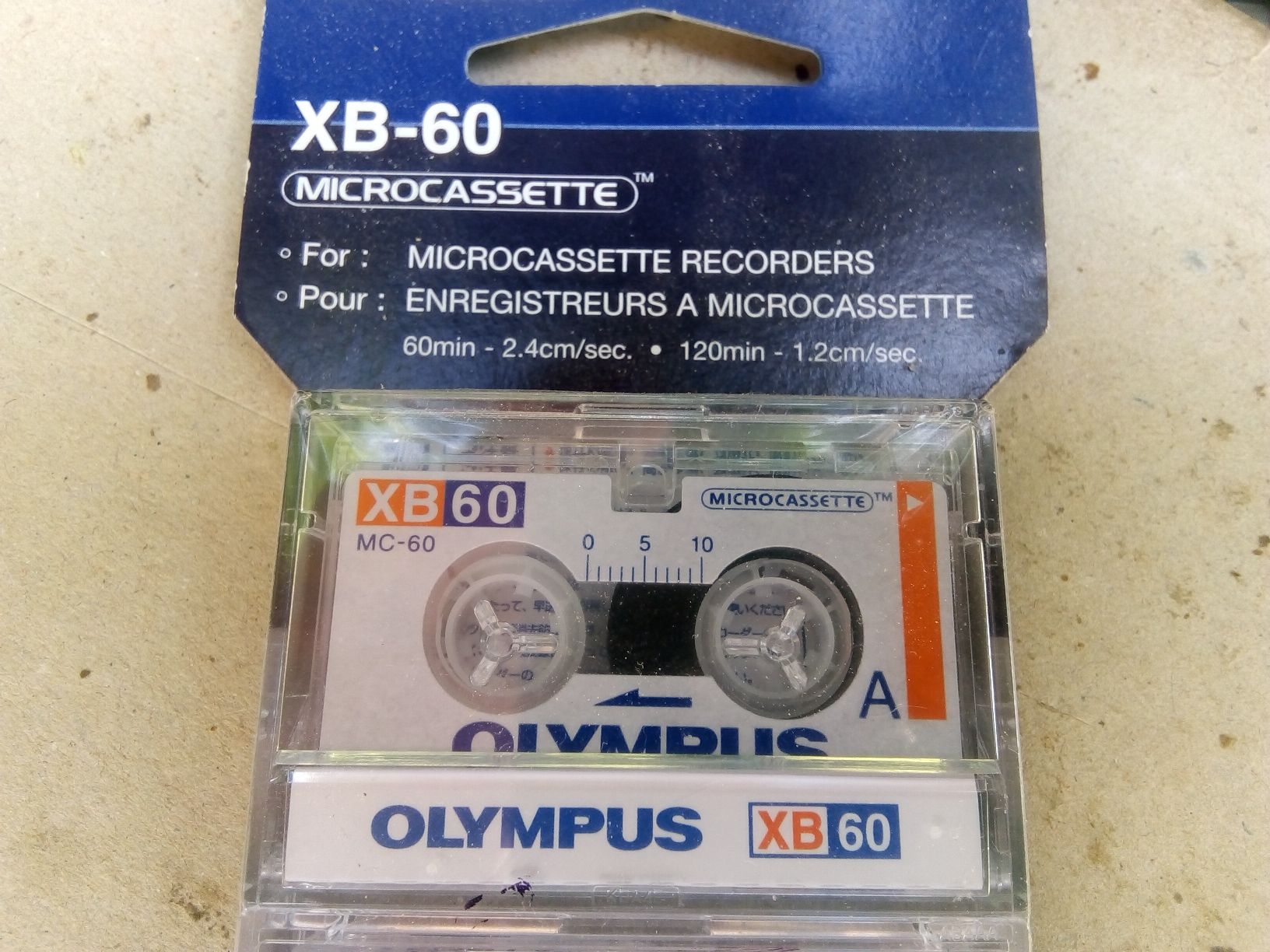 Kompaktkassetten: Olympus XB-60 Microcassettes - 3er Pack - Originalverpackt – Gebraucht aus St. Gallen von elk2024 3