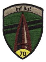 Badge Inf Bat 70 gelb