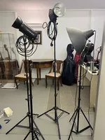 Set attrezzatura fotografica flash lampade