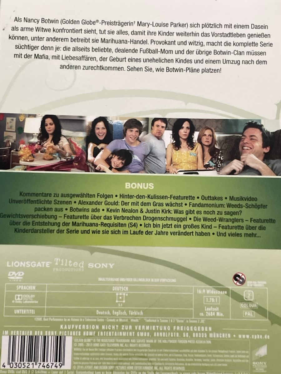 Tutti i DVDs: Weeds - Die komplette Serie – Usato da Waldenburg venduto da Mimily33 1