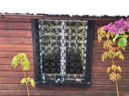 Schmiedeisen Gitter Fenster handgeschmiedet