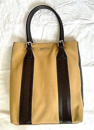 Sac Cabas toile et cuir de Gucci