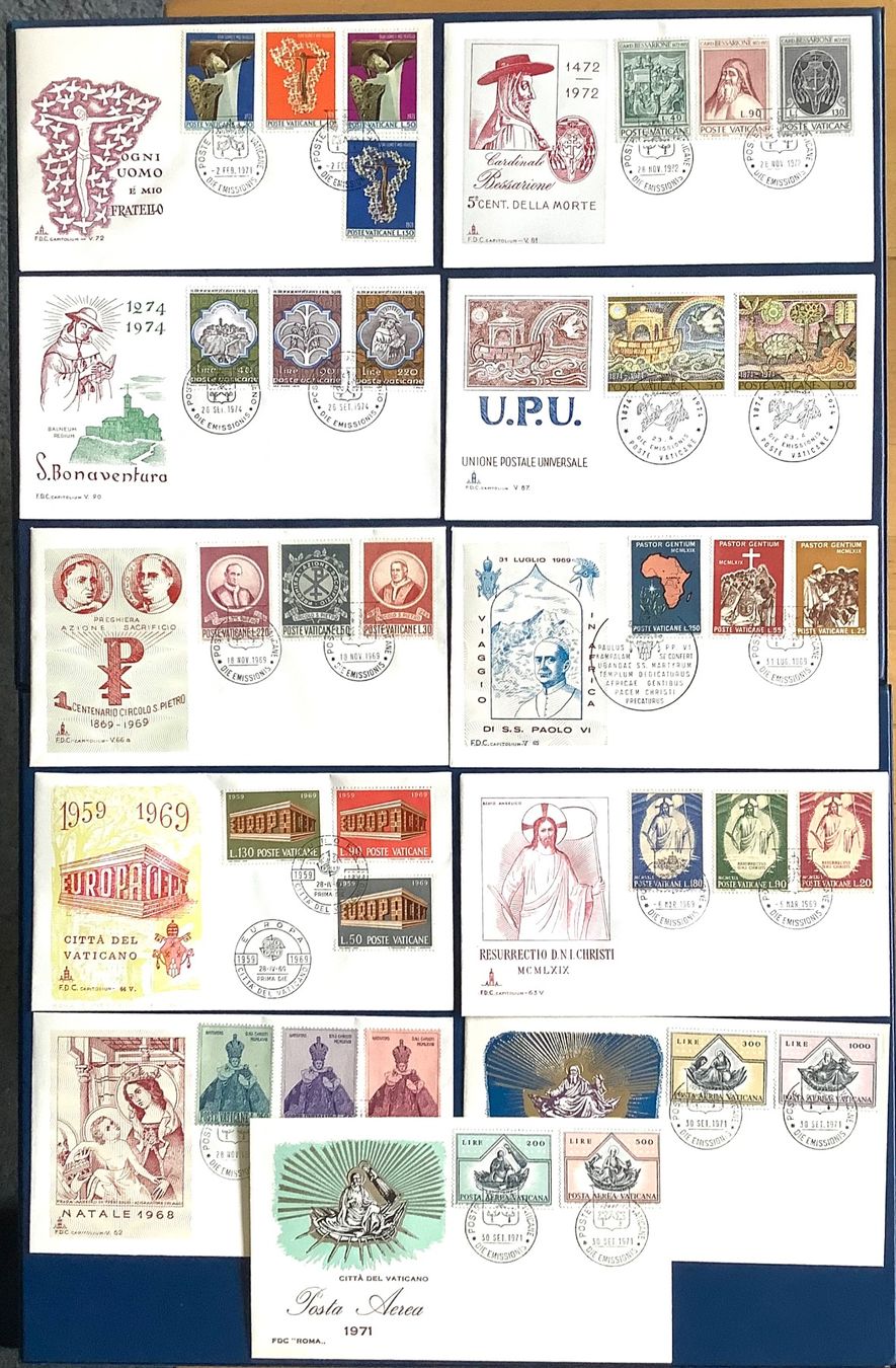 Alle Briefmarken: 1963 - 74 Vatikan / Div. FDC Kompl.Sàtze – Neu (gemäss Beschreibung) aus Liestal von Skunk02