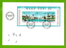 1984 - 5 FDC NABA Zürich alle blanco LP