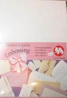 Embossingkarten mit Couvert
