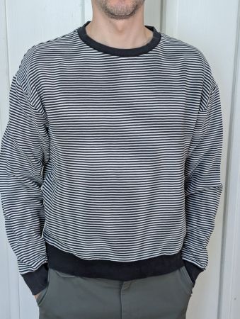 Schwarz-Weiss Topman Pullover S
