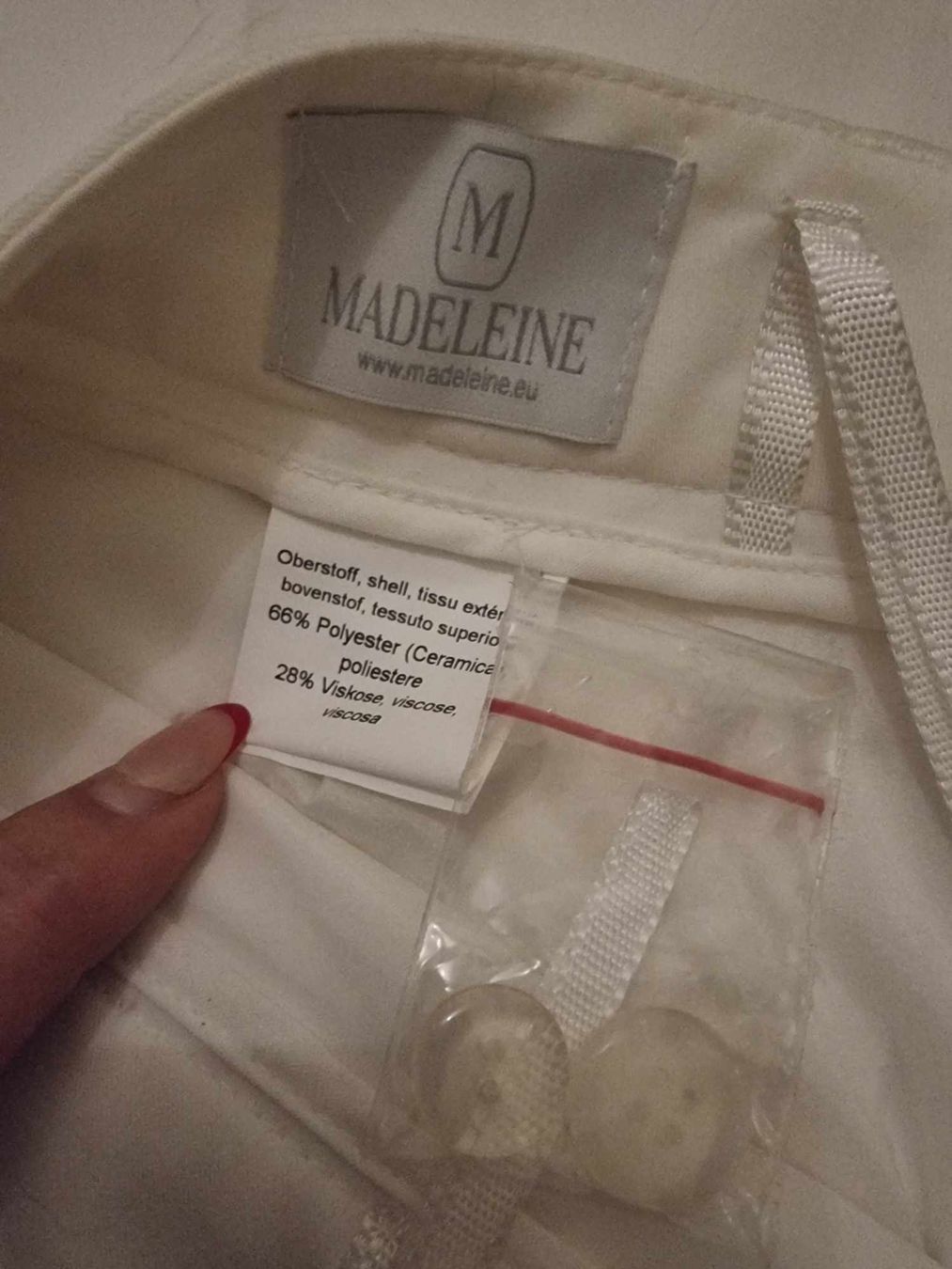 Madeleine Hosen: Pantalon Madeleine blanc élégant, taille M, neuf – Neu und originalverpackt aus Tecknau von Anadias 6