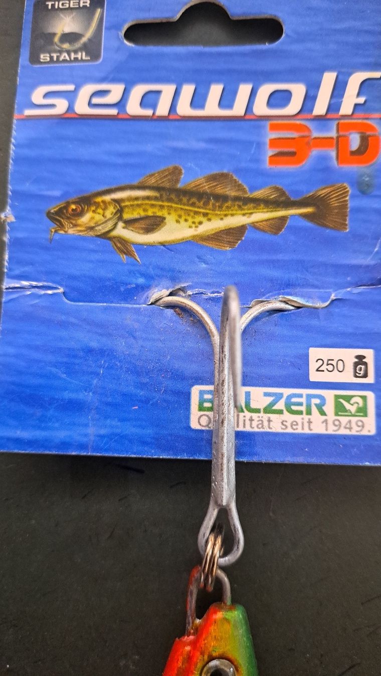 Esche: Jig Balzer Seawolf 3D 250 grammes/Grammen – Nuovo (secondo la descrizione) da Fribourg venduto da versus702 2