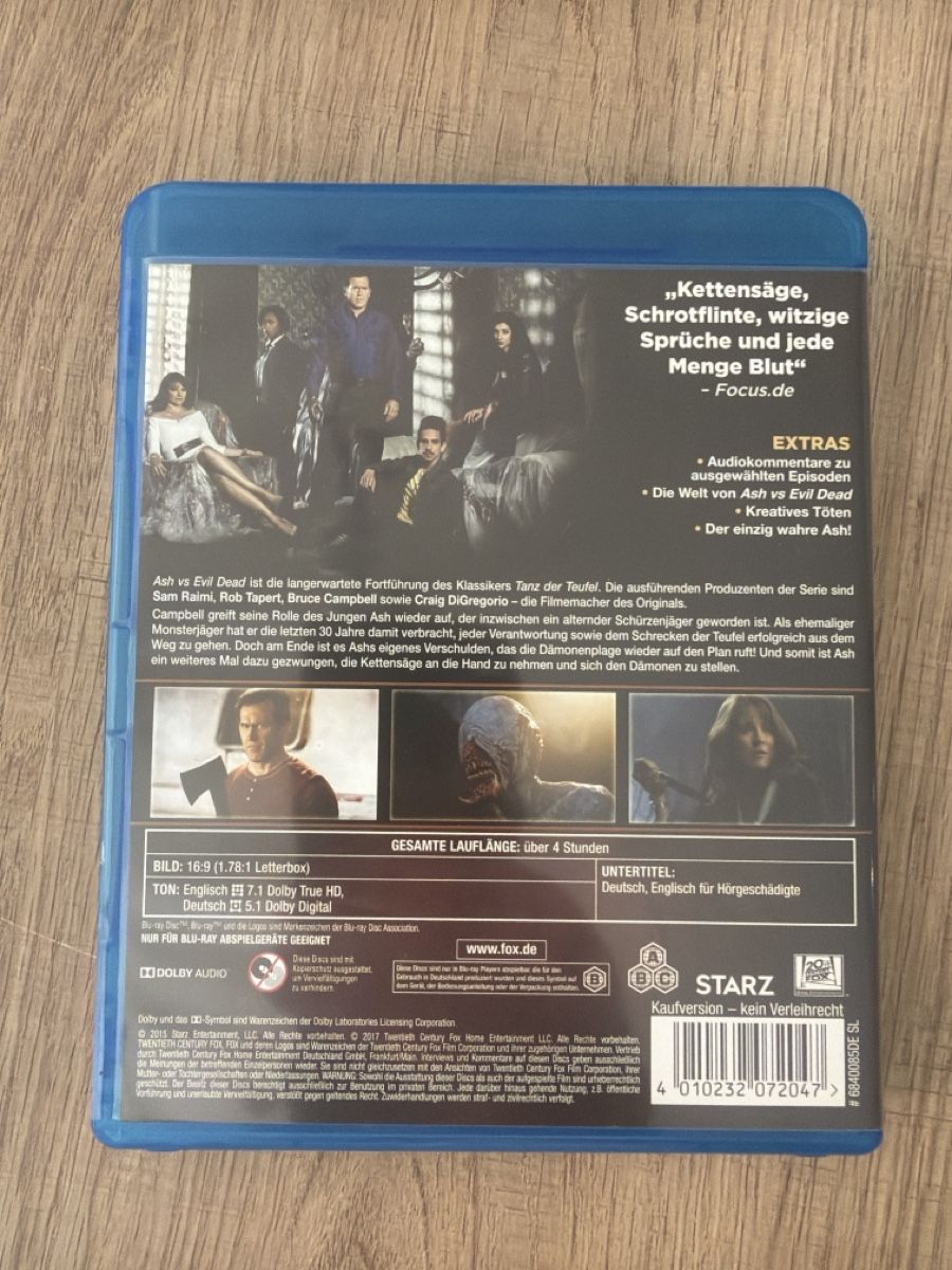 Tutti i DVDs: Ash vs Evil Dead Staffel 1 BluRay – Usato da Hagendorn venduto da masterchieff 1
