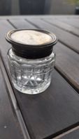 Antikes Tintenfass mit Sterling Silberdeckel