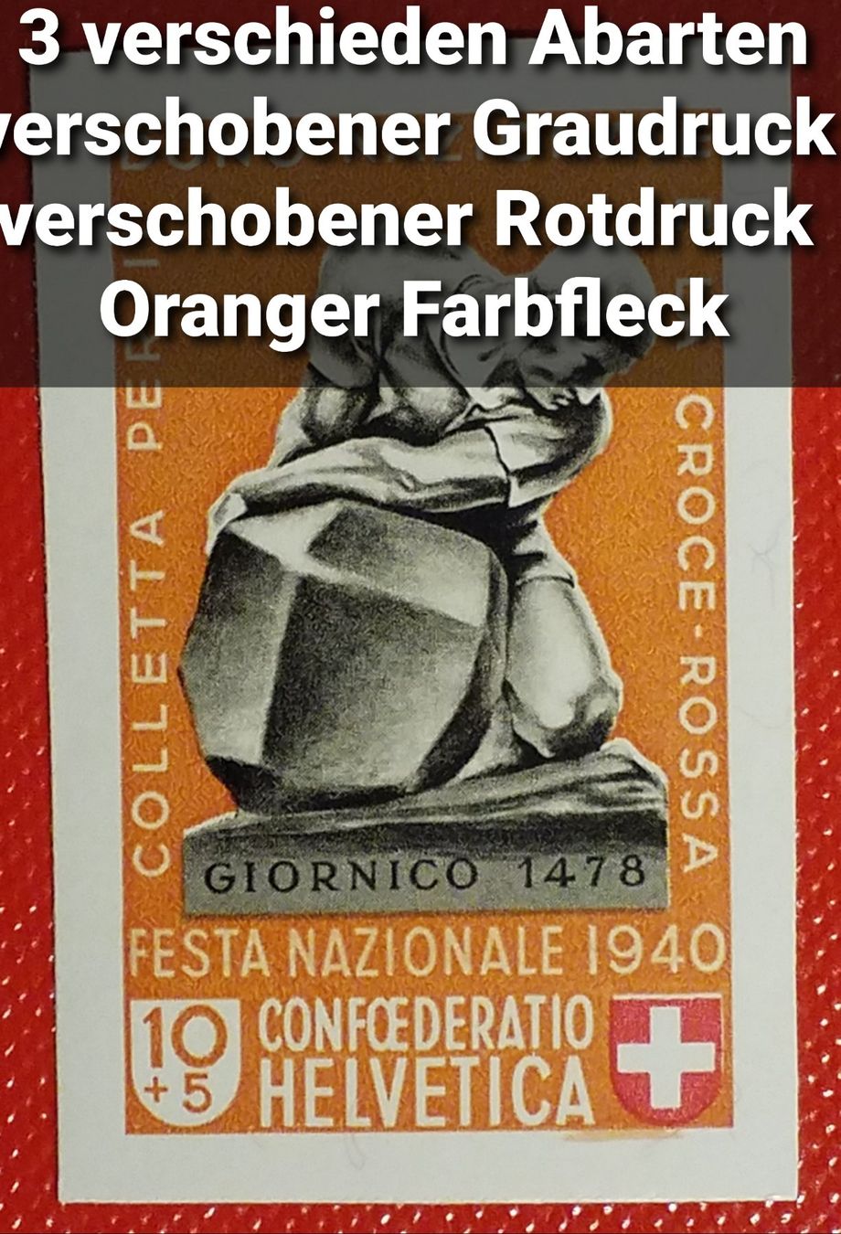 Tutti i francobolli: MA450) B9, Ausschnitt mit 3 Abarten postfrisch Lp – Nuovo (secondo la descrizione) da Baden venduto da Eggi