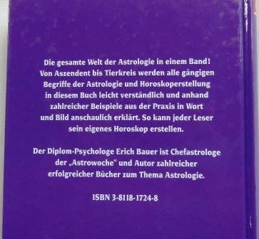 Libri: Das grosse Praxisbuch der Astrologie - E. Bauer – Usato da Widen venduto da LokiStar 1