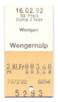 Billette Wengen - Wengernalp WAB