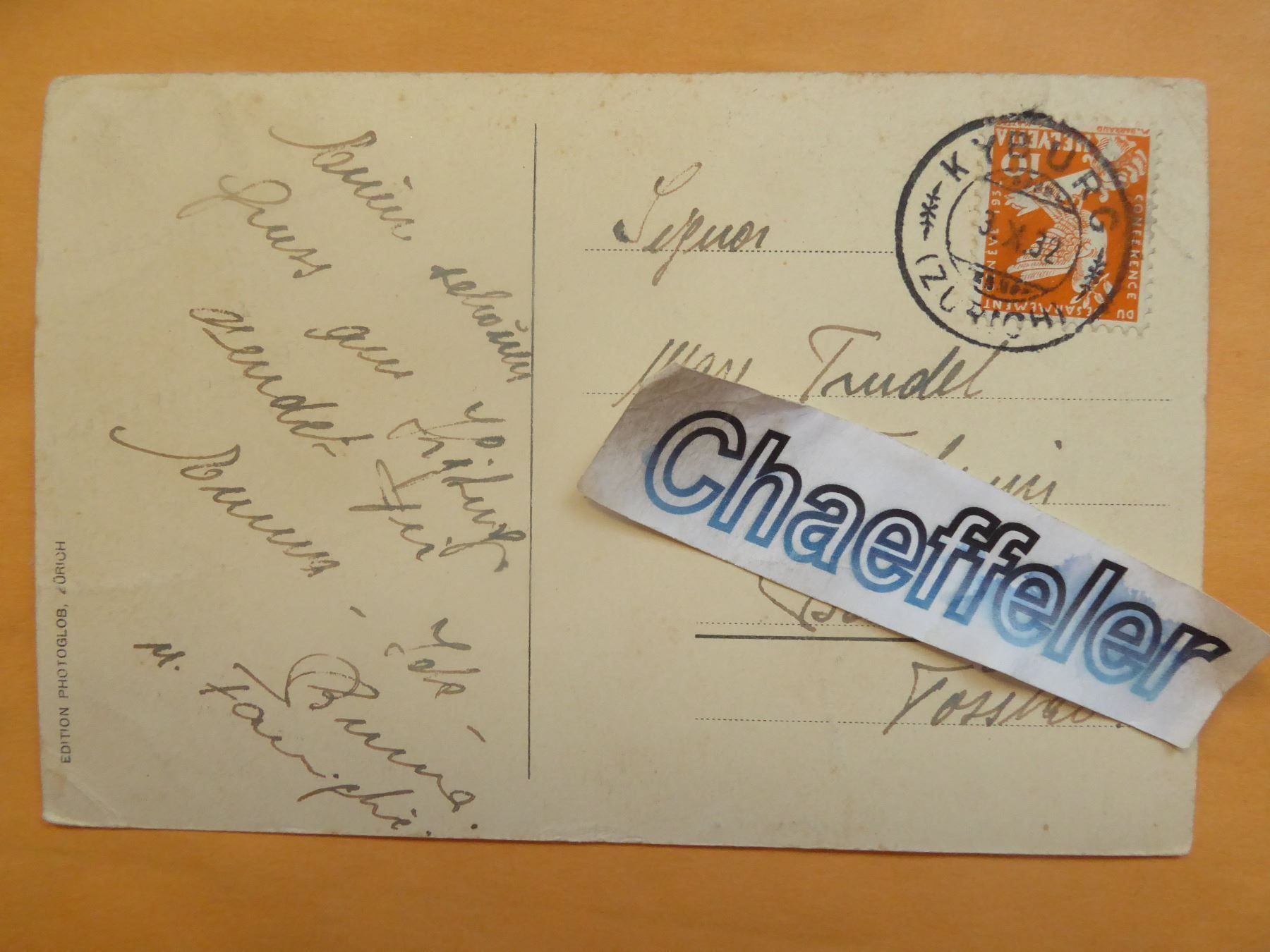 Cartes postales: 1932 Schloss Kyburg – D'occasion à Zürich par Chaeffeler 1