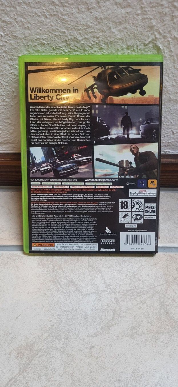 Microsoft Spiele: Xbox 360 – Grand Theft Auto 4 – Gebraucht aus Münsingen von Heroism2010 1